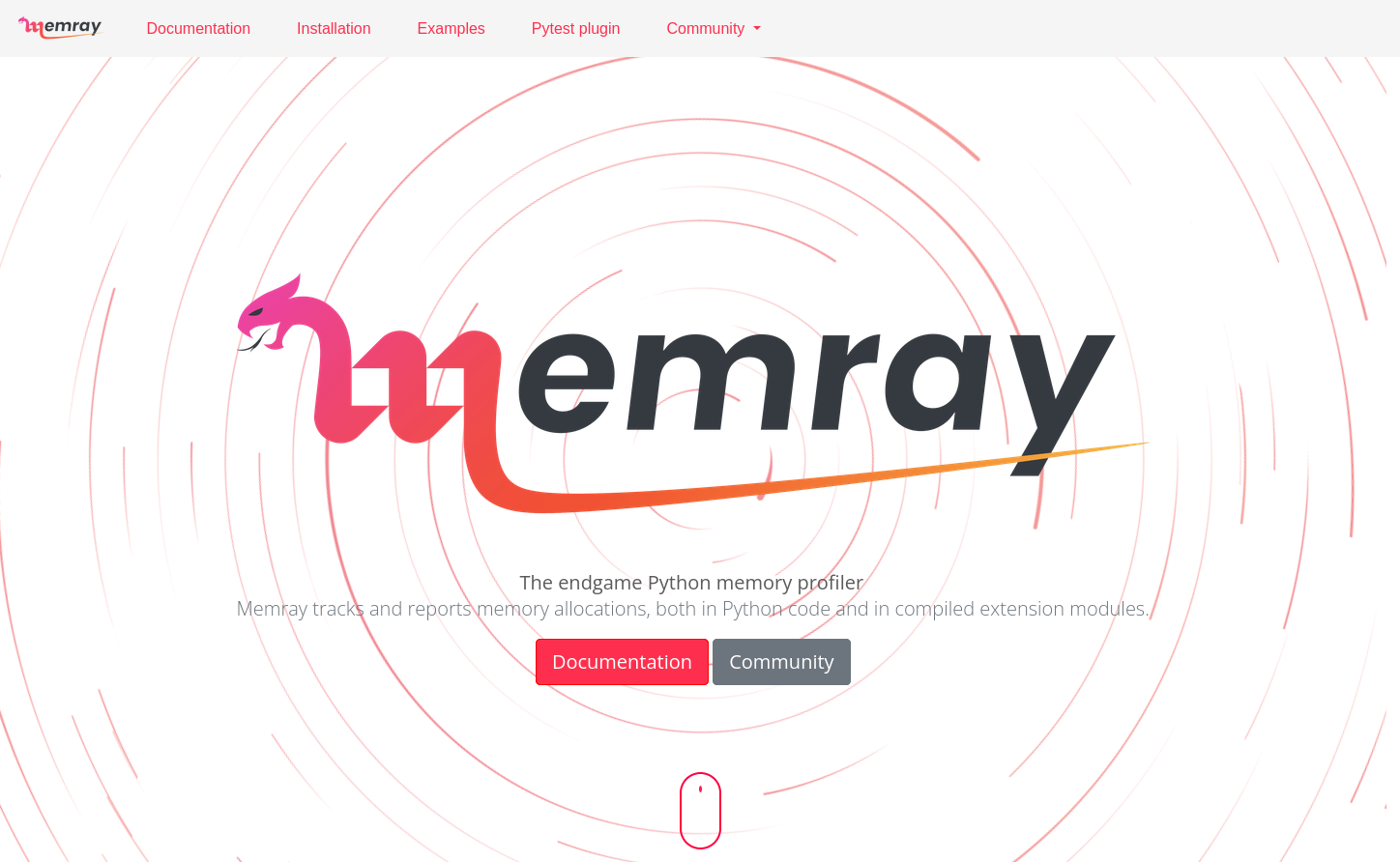 Memray 公式サイトキャプチャ